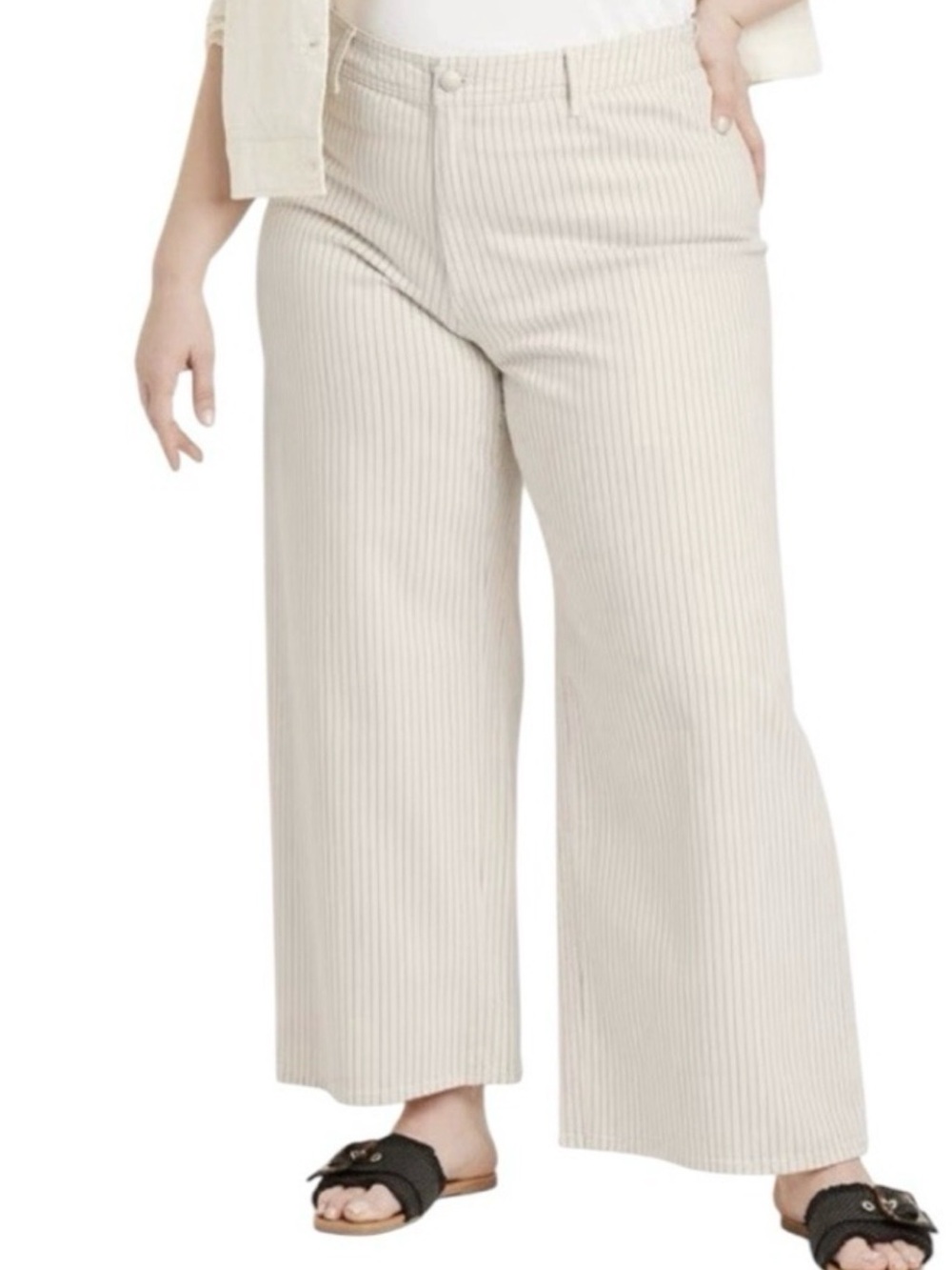 Pinstriped Sailor Pant - Plus Size